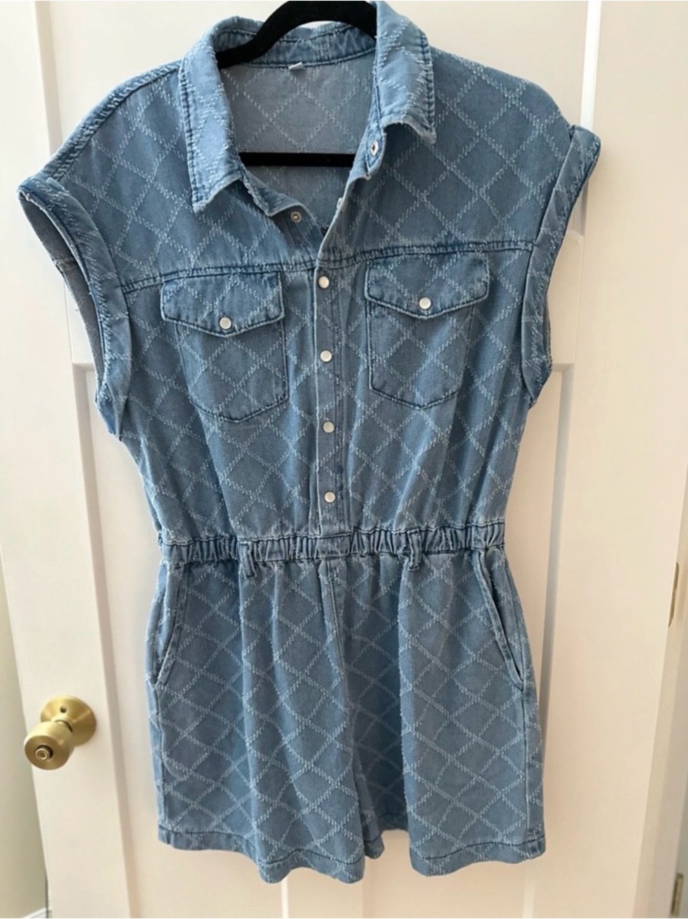 Denim romper